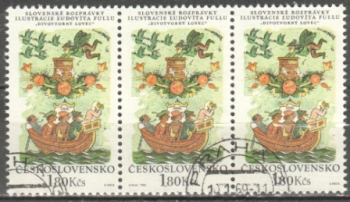 1739 třípáska - vodorovně ● - 1968